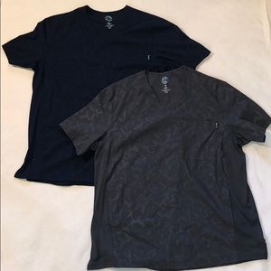 2 Koi Lite Zen Men's Tonal Camo Printed Scrub Tops